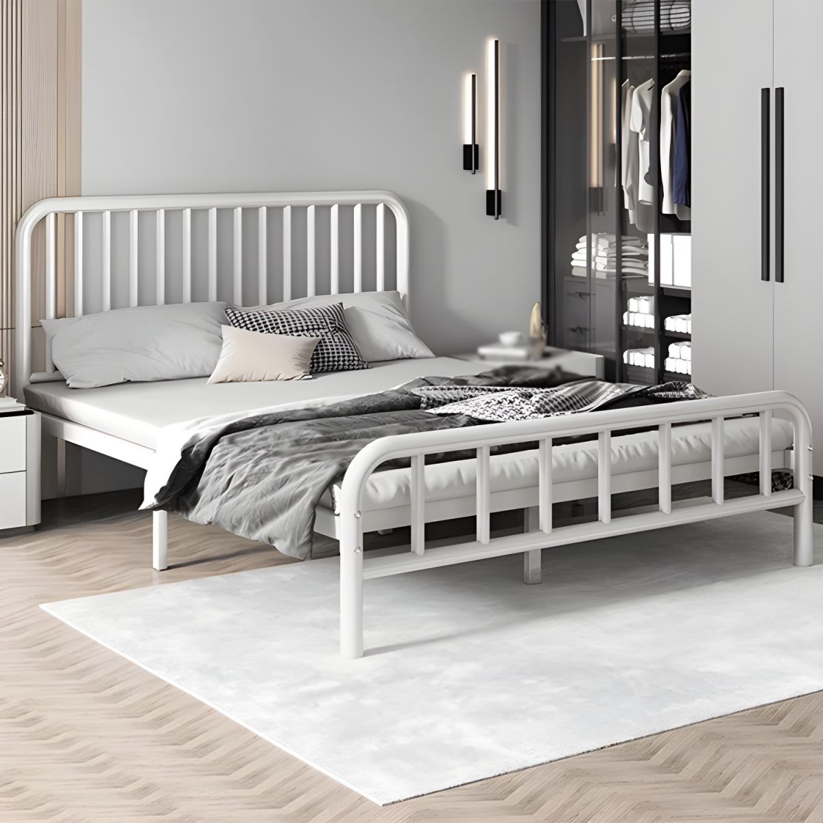 Giường sắt tròn Ivy