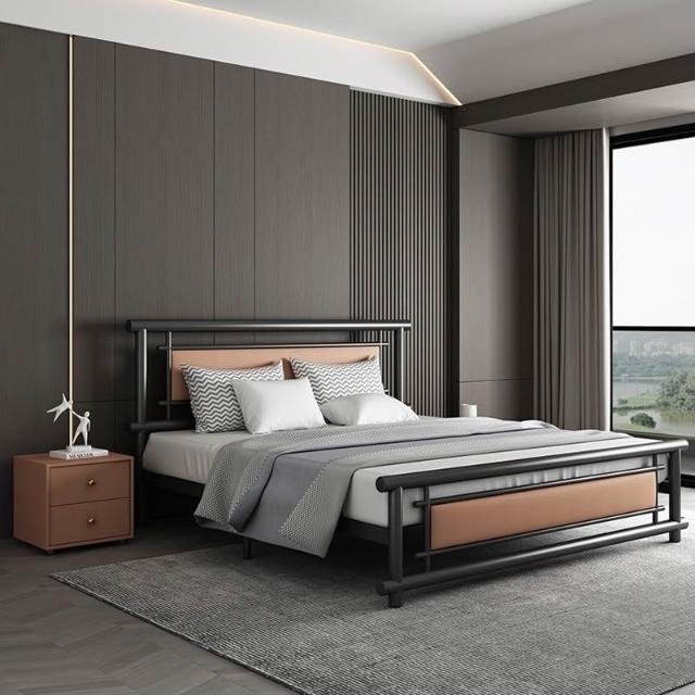 Giường sắt tròn Gina