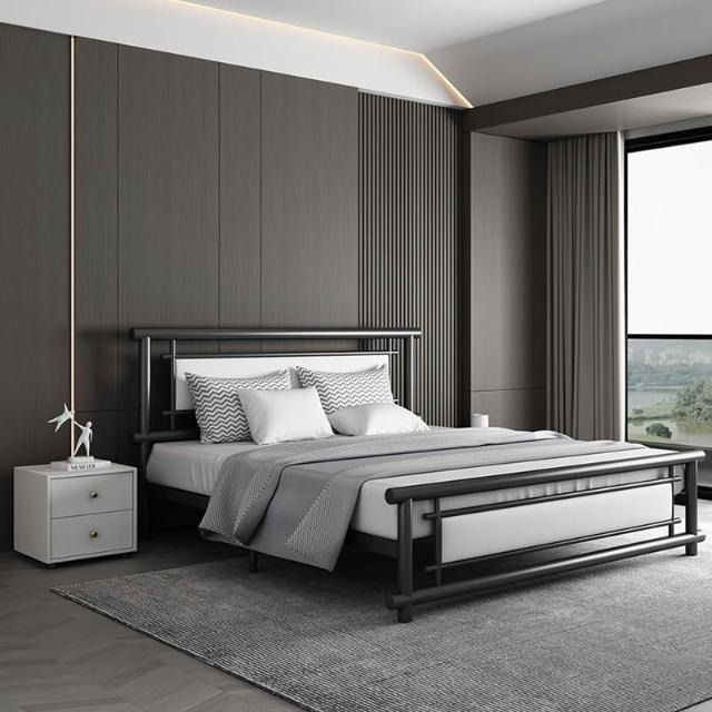 Giường sắt tròn Gina