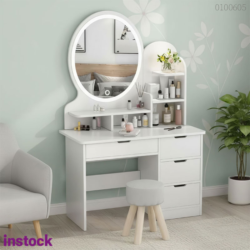 Bàn trang điểm gỗ công nghiệp Livo