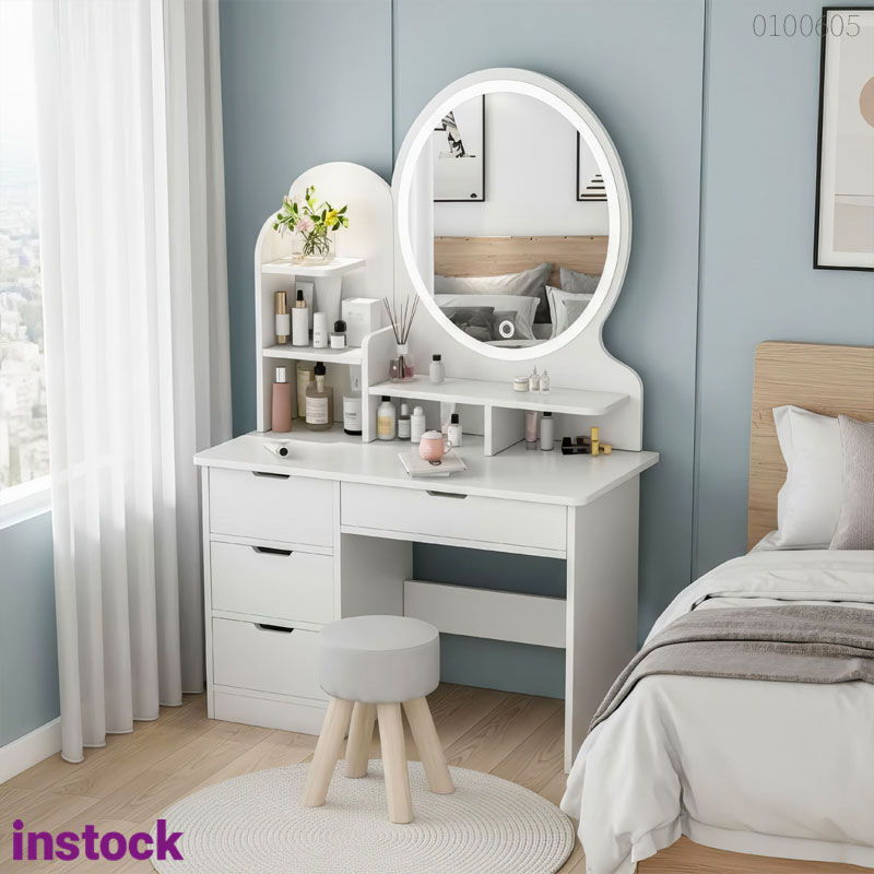 Bàn trang điểm gỗ công nghiệp Livo