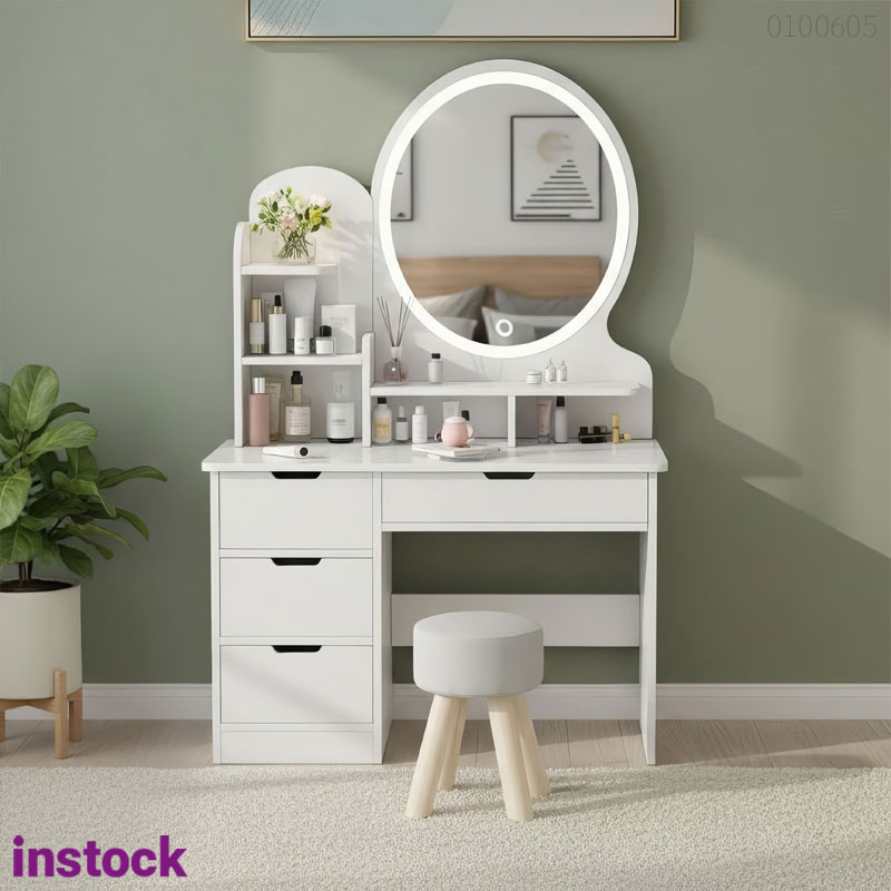 Bàn trang điểm gỗ công nghiệp Livo