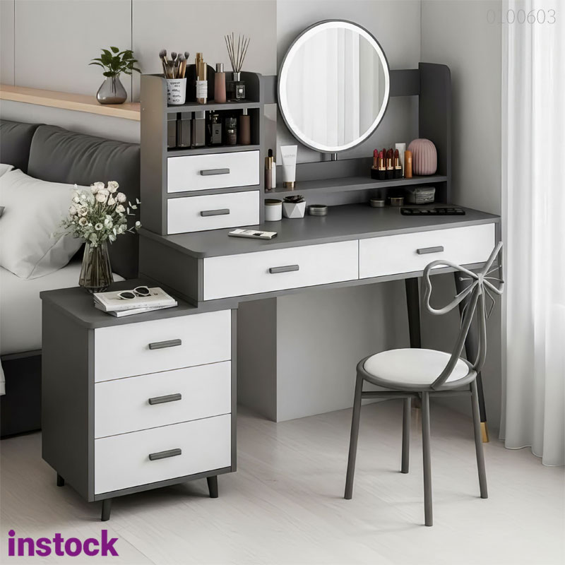 Bàn trang điểm gỗ công nghiệp Rivo