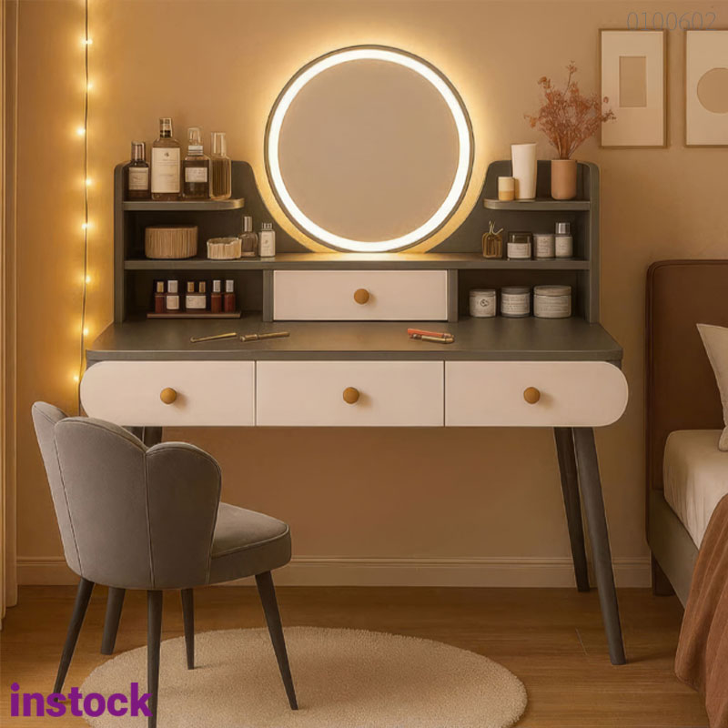 Bàn trang điểm gỗ công nghiệp Theo