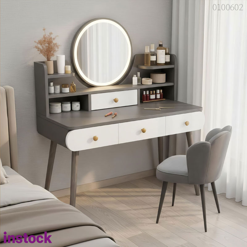 Bàn trang điểm gỗ công nghiệp Theo