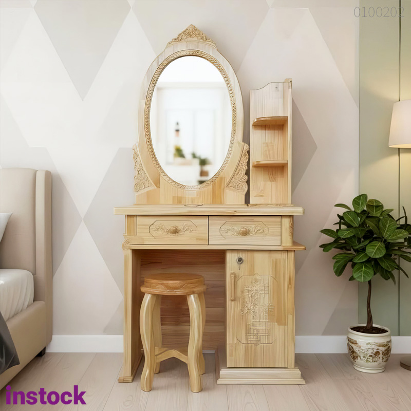 Bàn trang điểm gỗ thông Dreama
