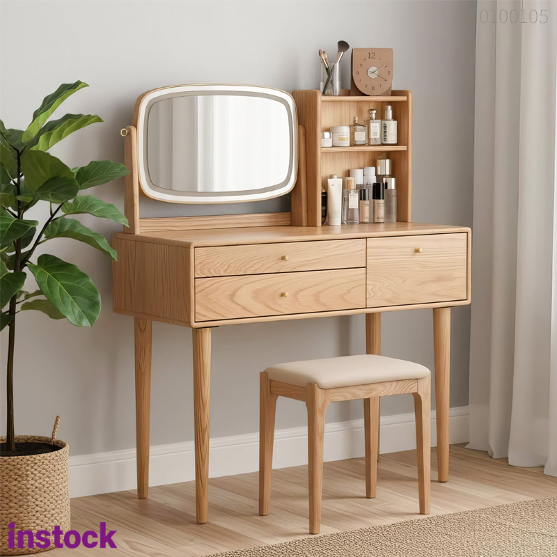 Bàn trang điểm gỗ sồi Eira