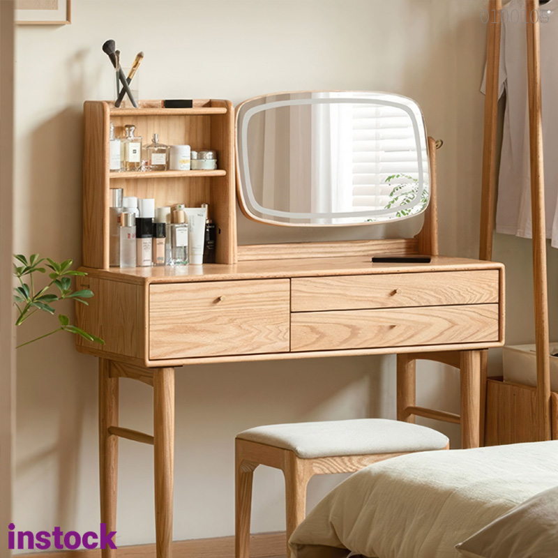 Bàn trang điểm gỗ sồi Eira