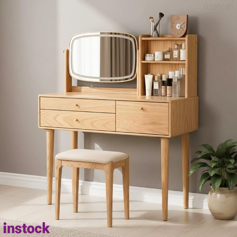 Bàn trang điểm gỗ sồi Eira