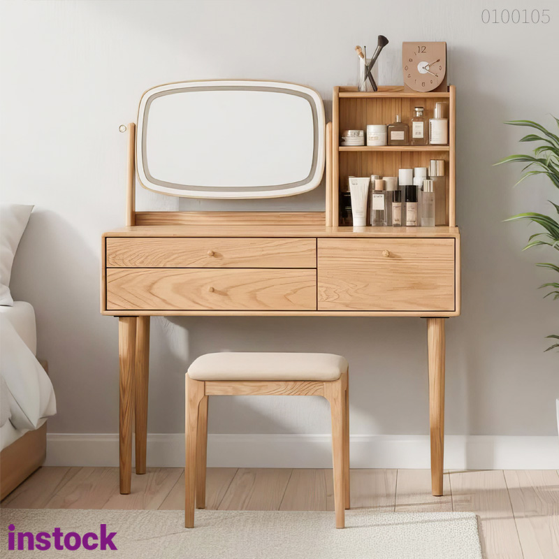 Bàn trang điểm gỗ sồi Eira