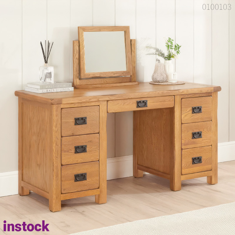 Bàn trang điểm gỗ sồi Elma