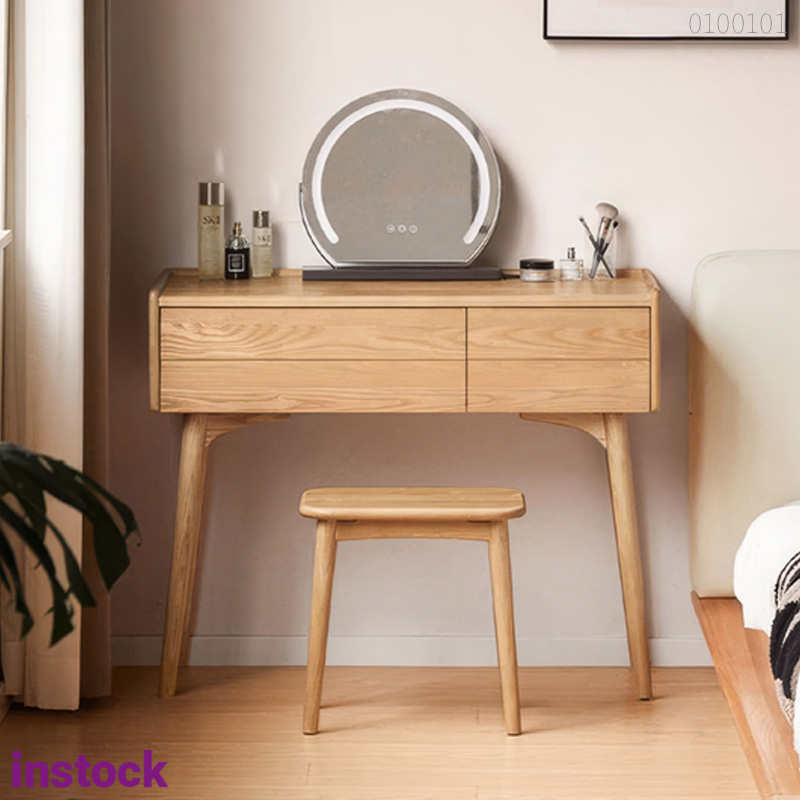 Bàn trang điểm gỗ sồi Luno