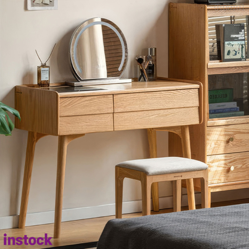 Bàn trang điểm gỗ sồi Luno