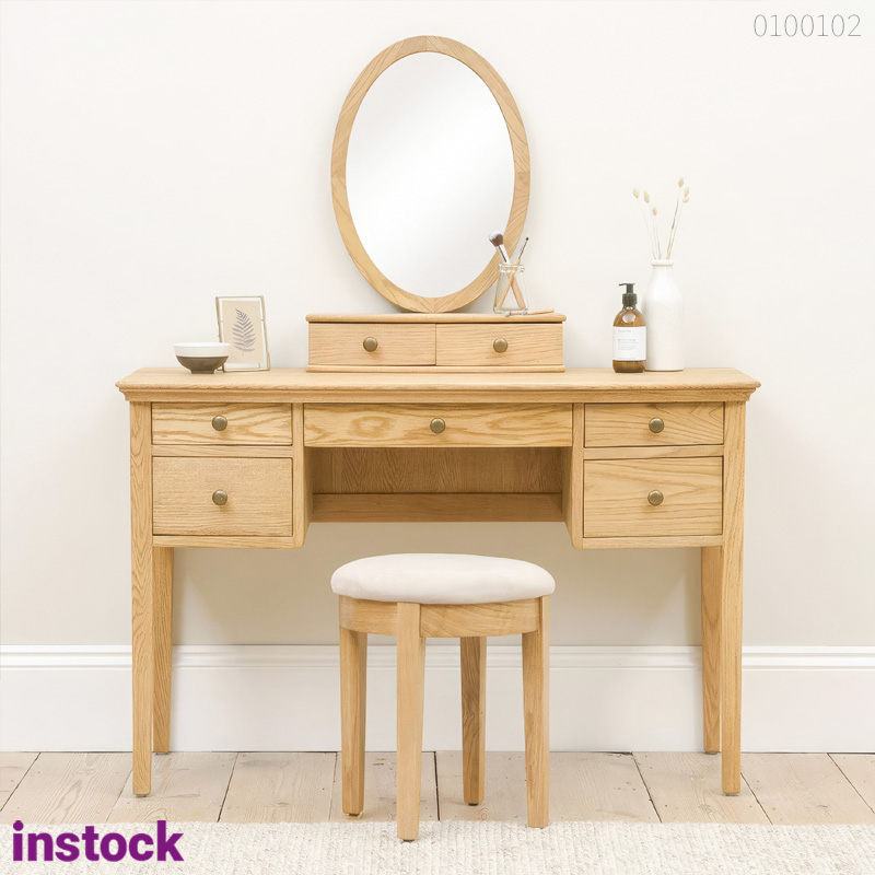 Bàn trang điểm gỗ sồi Nola