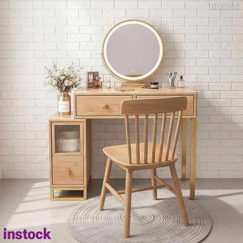 Bàn trang điểm gỗ thông Snoza