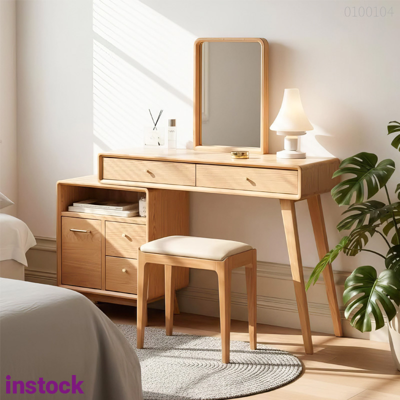 Bàn trang điểm gỗ sồi Sona