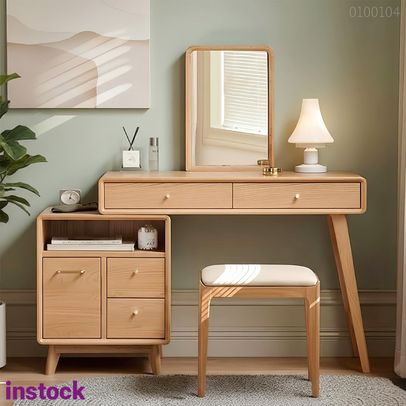 Bàn trang điểm gỗ sồi Sona