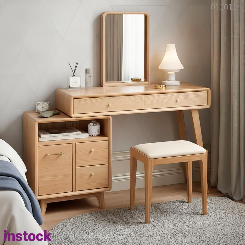 Bàn trang điểm gỗ sồi Sona