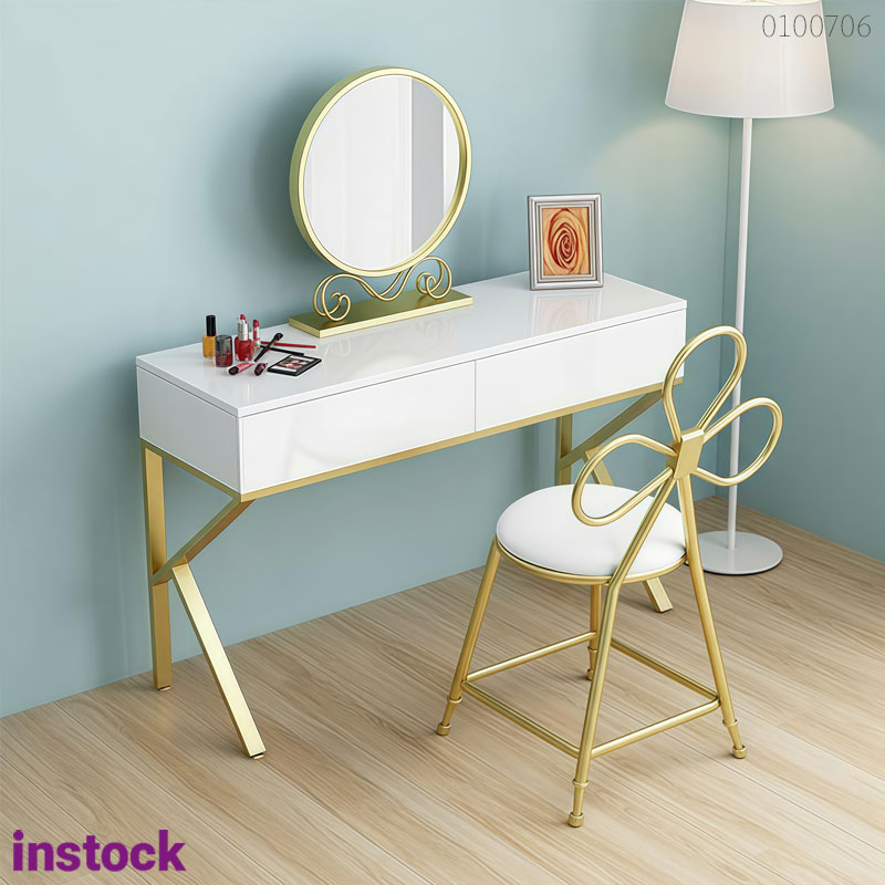 Bàn trang điểm khung kim loại Brisa