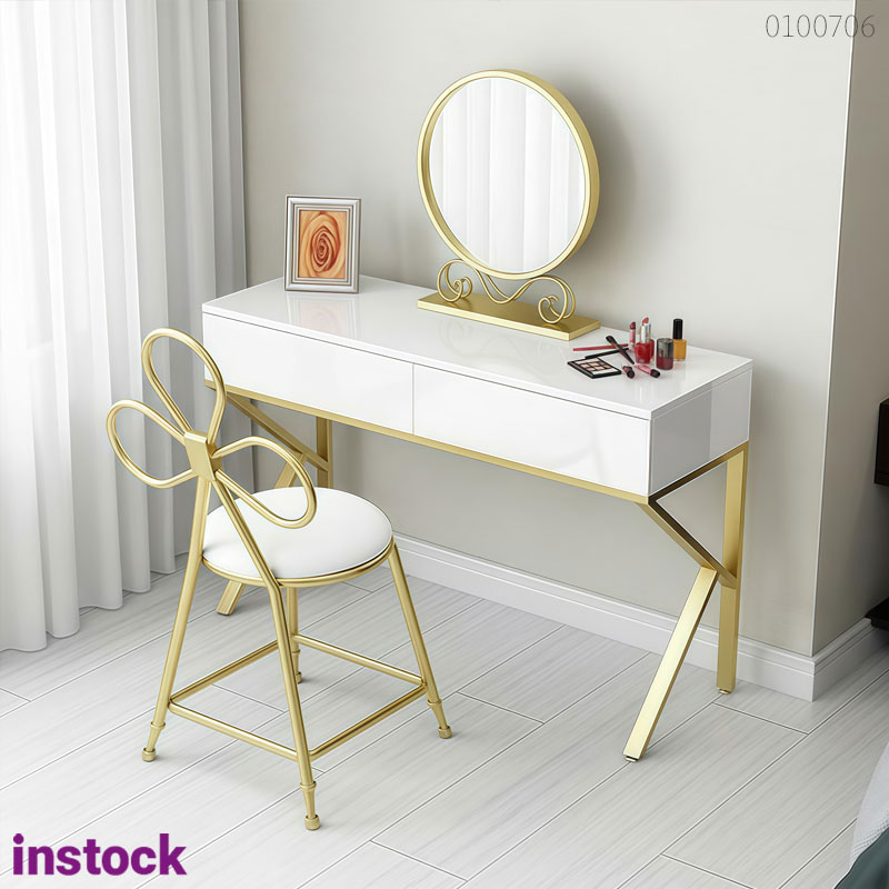 Bàn trang điểm khung kim loại Brisa