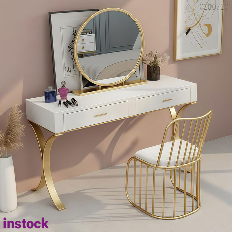 Bàn trang điểm khung kim loại Puro