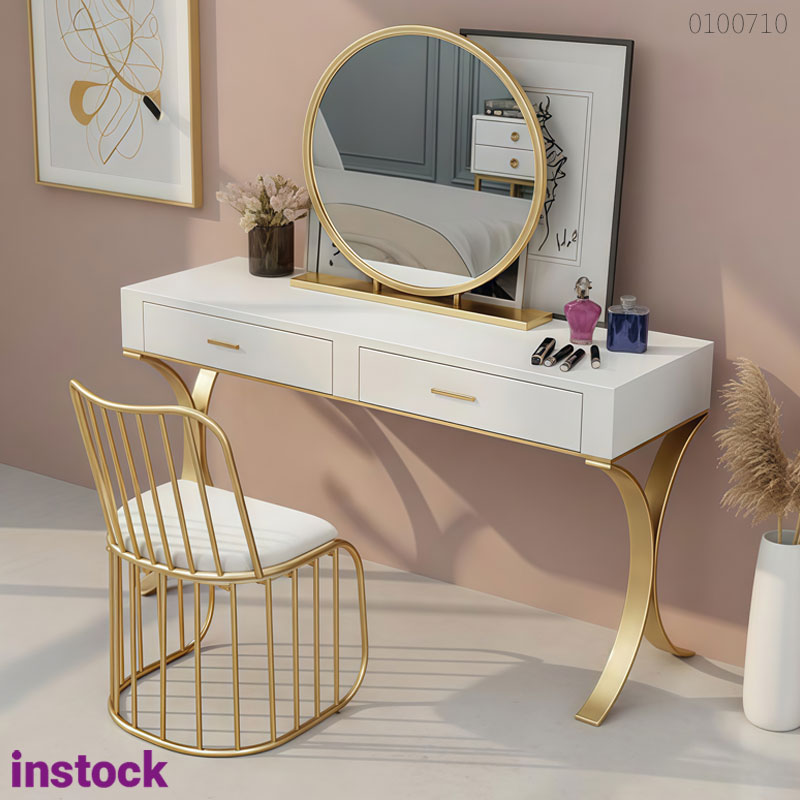 Bàn trang điểm khung kim loại Puro