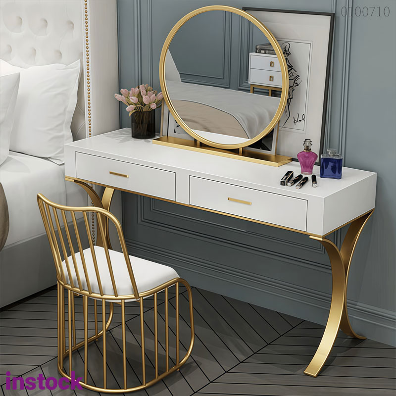 Bàn trang điểm khung kim loại Puro