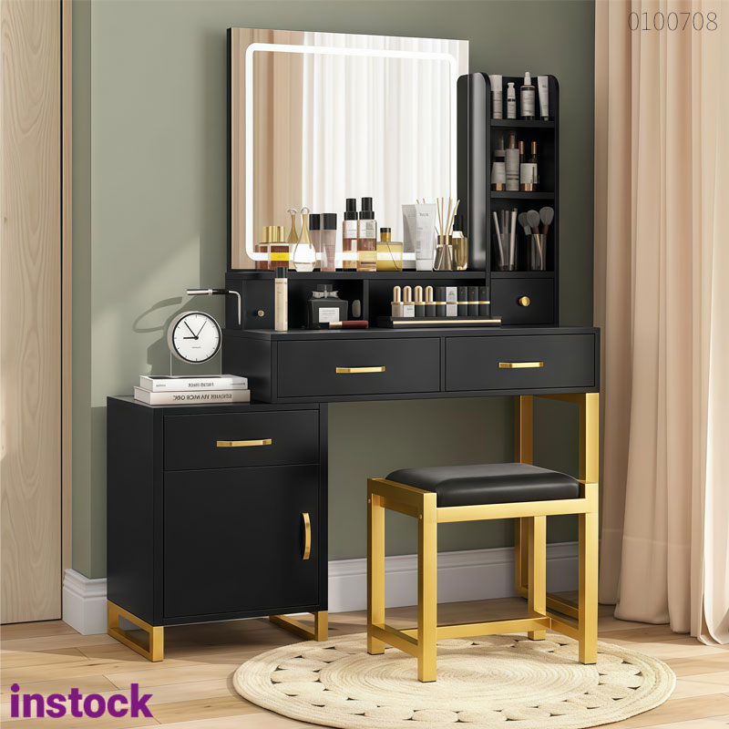 Bàn trang điểm khung kim loại Sunny