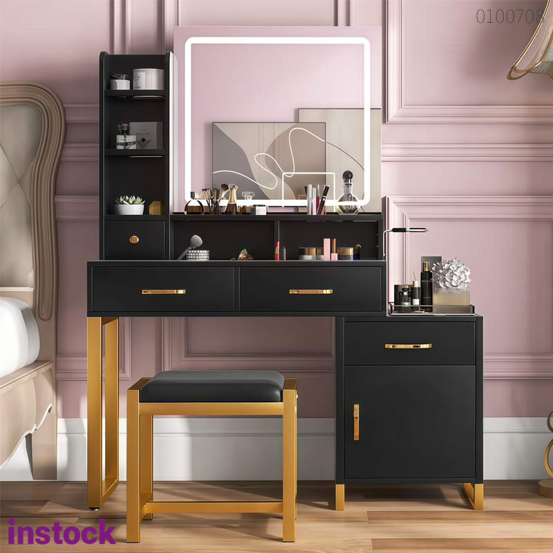 Bàn trang điểm khung kim loại Sunny