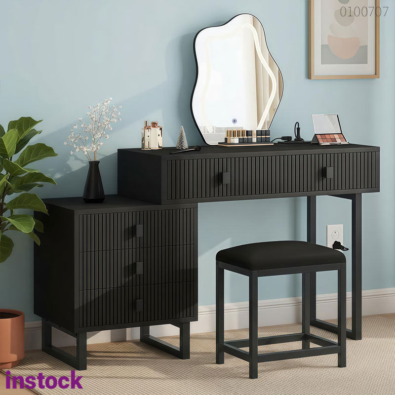 Bàn trang điểm khung kim loại Viola