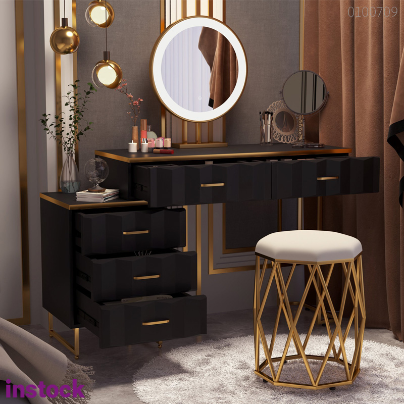 Bàn trang điểm khung kim loại Vito