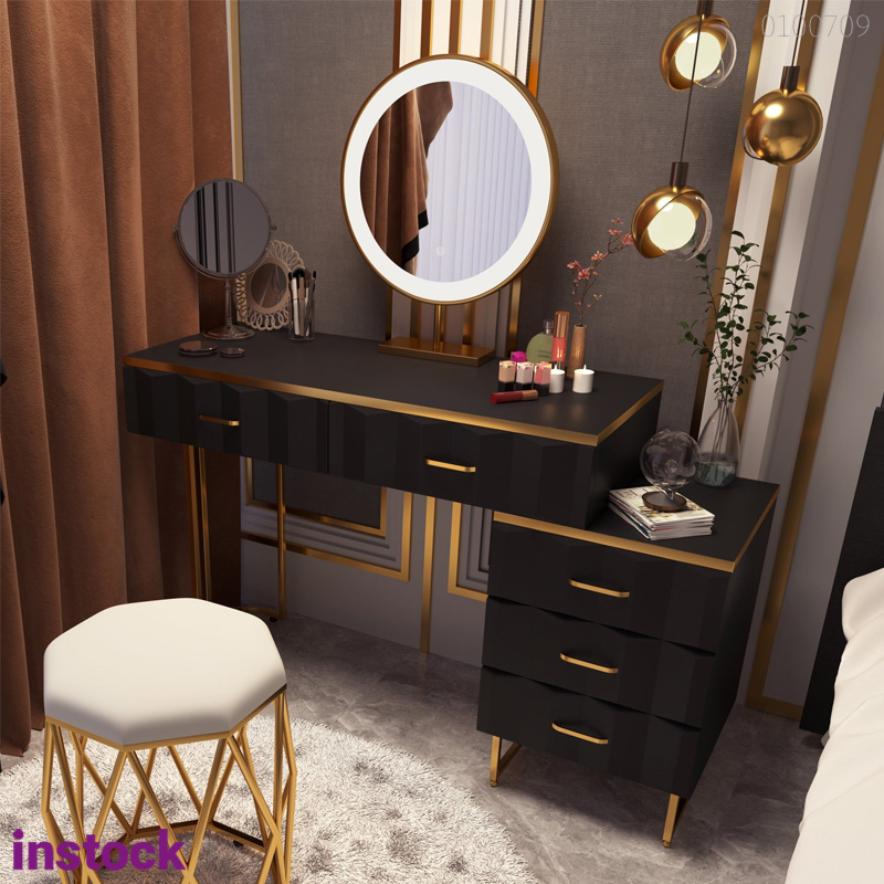 Bàn trang điểm khung kim loại Vito