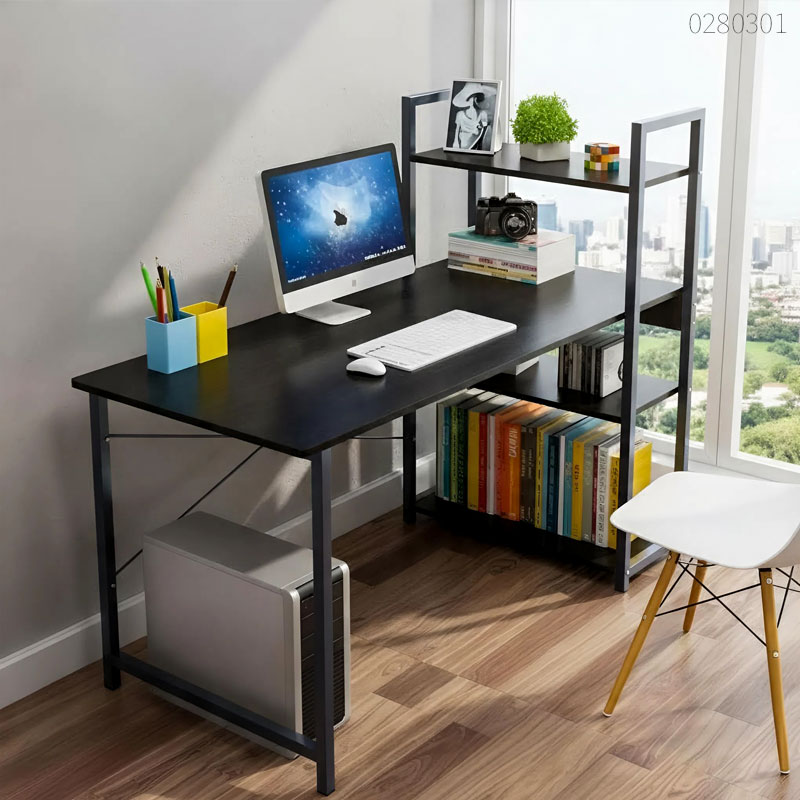 Bàn làm việc có kệ sách Seno