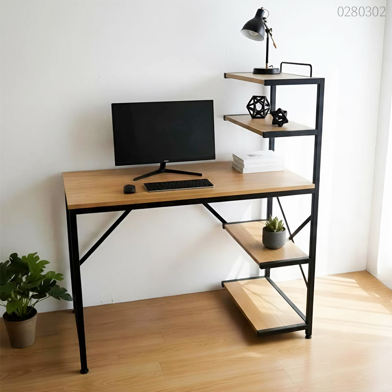 Bàn làm việc có kệ sách Kami