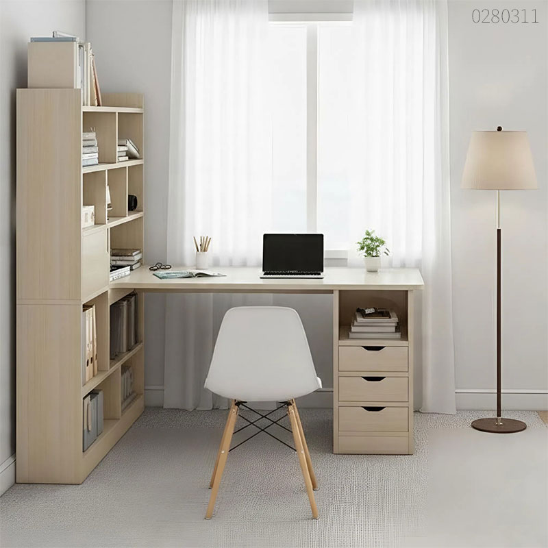 Bàn làm việc có kệ sách Minaru