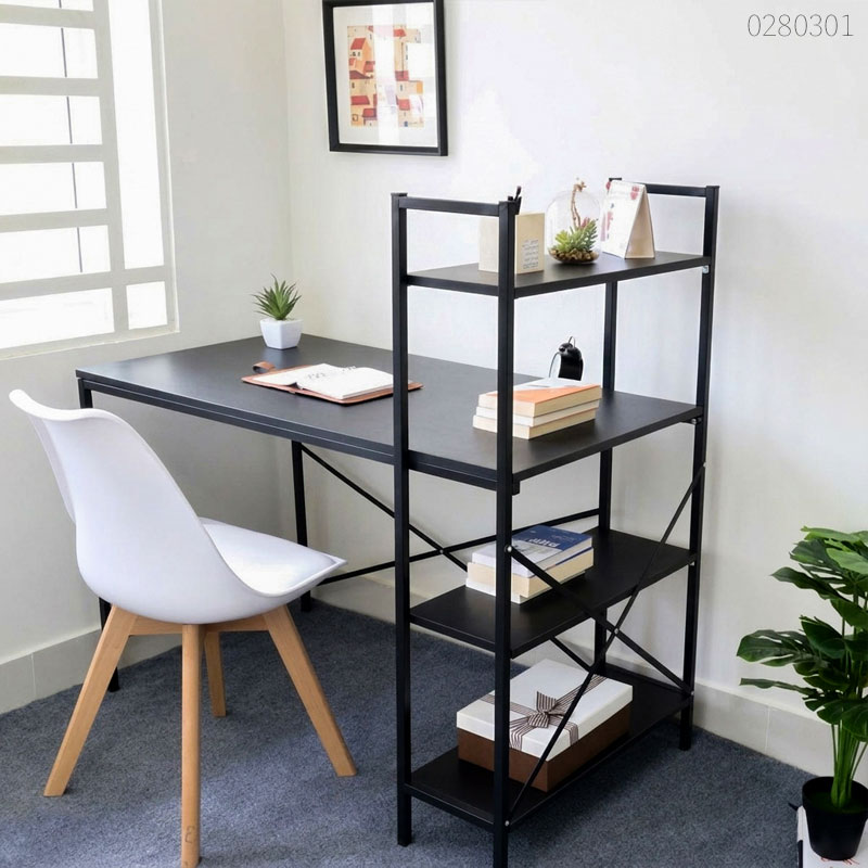 Bàn làm việc có kệ sách Seno