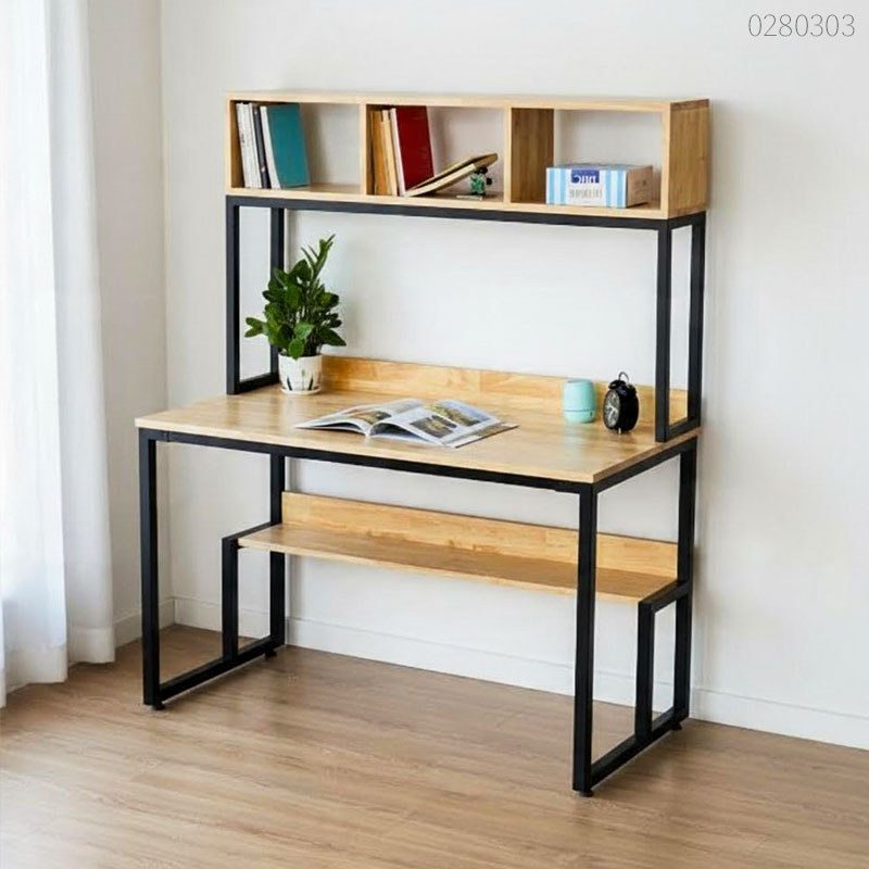 Bàn làm việc có kệ sách Vano