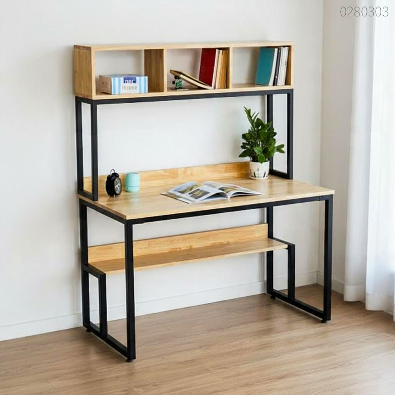 Bàn làm việc có kệ sách Vano
