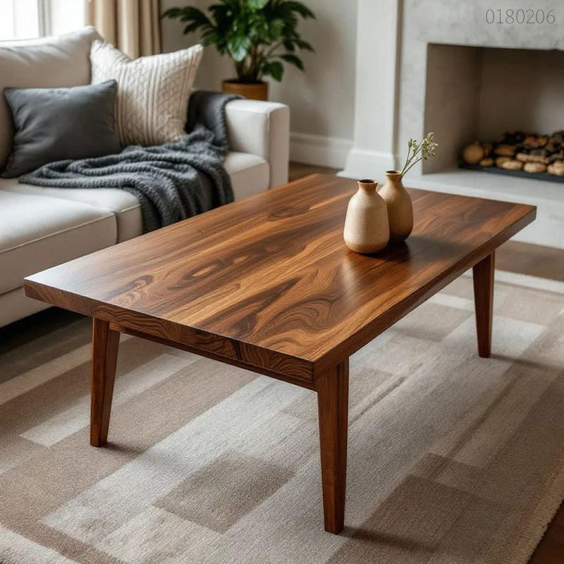 Bàn trà gỗ óc chó Yuna