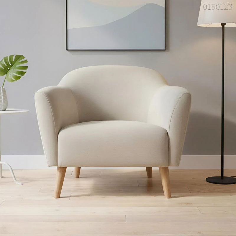 Ghế sofa đơn vải bố Kenvin