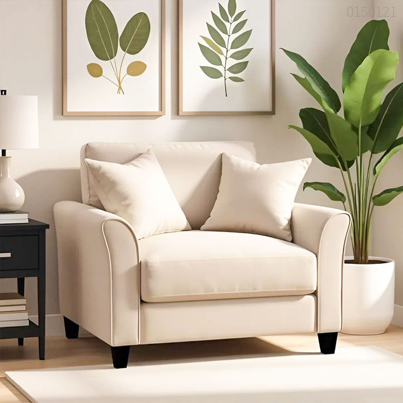 Ghế sofa đơn vải bố Lili 