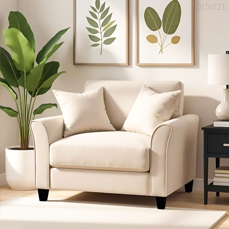 Ghế sofa đơn vải bố Lili 
