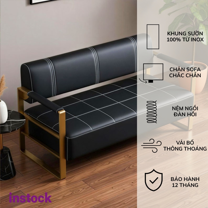 Ghế sofa khung inox Keli