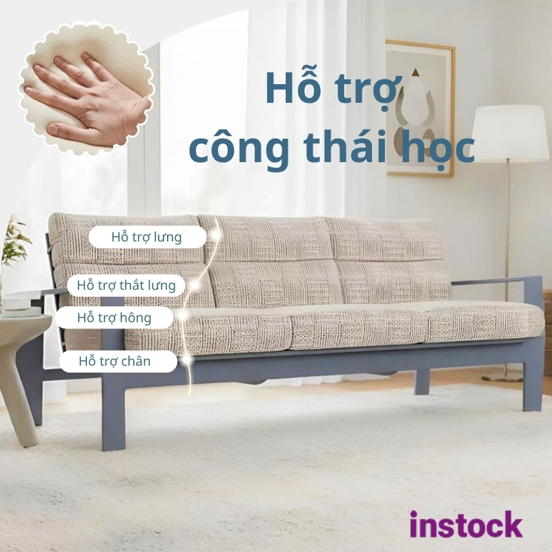 Ghế sofa khung sắt hộp Zukira