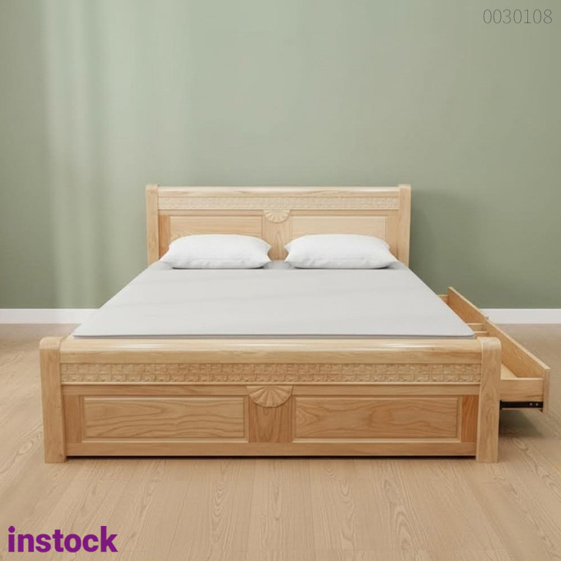 Giường ngủ gỗ sồi Solid