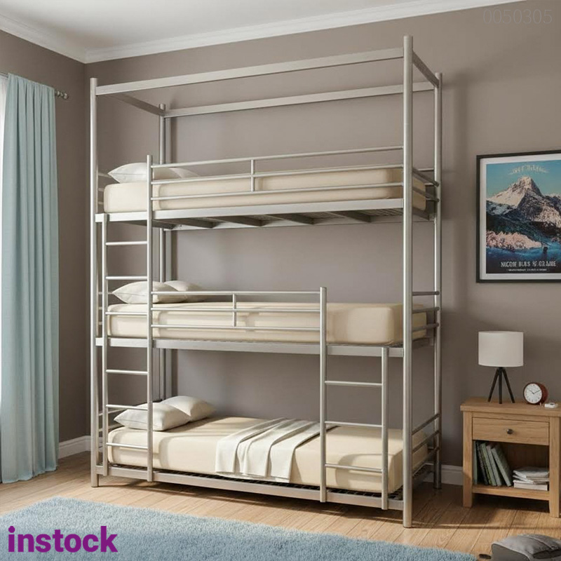 Giường inox 3 tầng Beda
