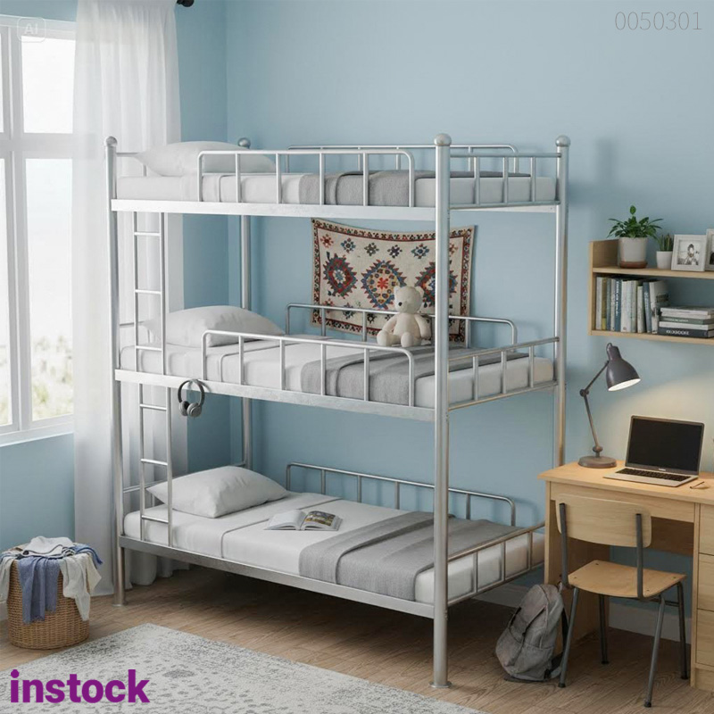 Giường inox 3 tầng Krixi