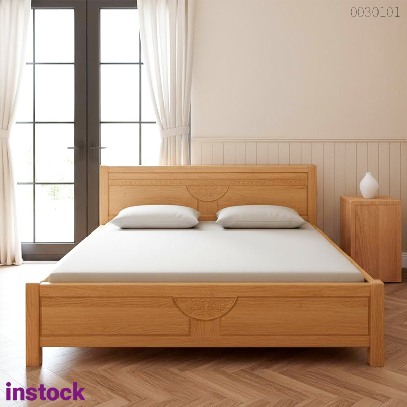 Giường ngủ gỗ sồi Sabo