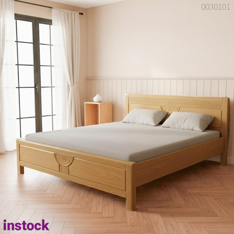 Giường ngủ gỗ sồi Sabo