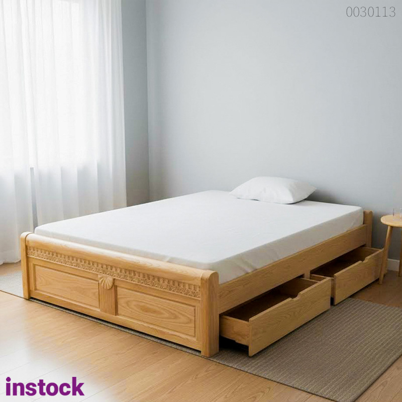 Giường ngủ gỗ sồi Atena